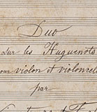 Duo sur Les Huguenots, KBR, Muziek, coll. Koning Boudewijnstichting, Mus. Ms. 4371