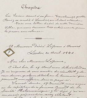 Lettre de Vieuxtemps à Désiré Lejeune, copie de Mathilde Lejeune, KBR, Musique, Mus. Ms. 172 IV, p. 113-114