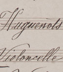 Duo sur Les Huguenots de Meyerbeer, KBR, Musique, Mus. Ms. 4371, p. 1 