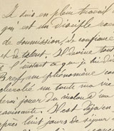 Brief aan Mathilde Lejeune over Eugène Ysaÿe, 8 november 1876, KBR, Musique, Mus. Ms. 170/86