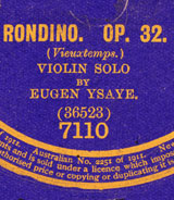 Rondino de Vieuxtemps par Ysaÿe, 1912, KBR, Musique, Fonds Becko, Becko 118